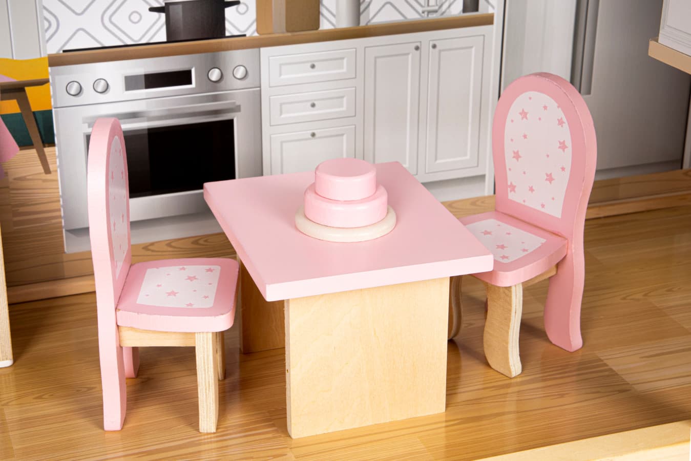 Domek dla lalek xxl rezydencja maya 28 el. ecotoys