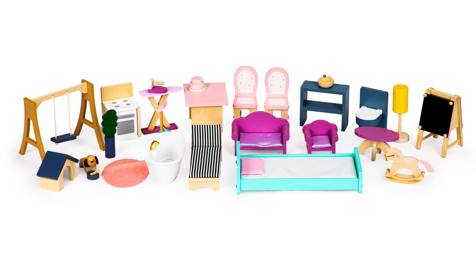 Domek dla lalek xxl rezydencja maya 28 el. ecotoys