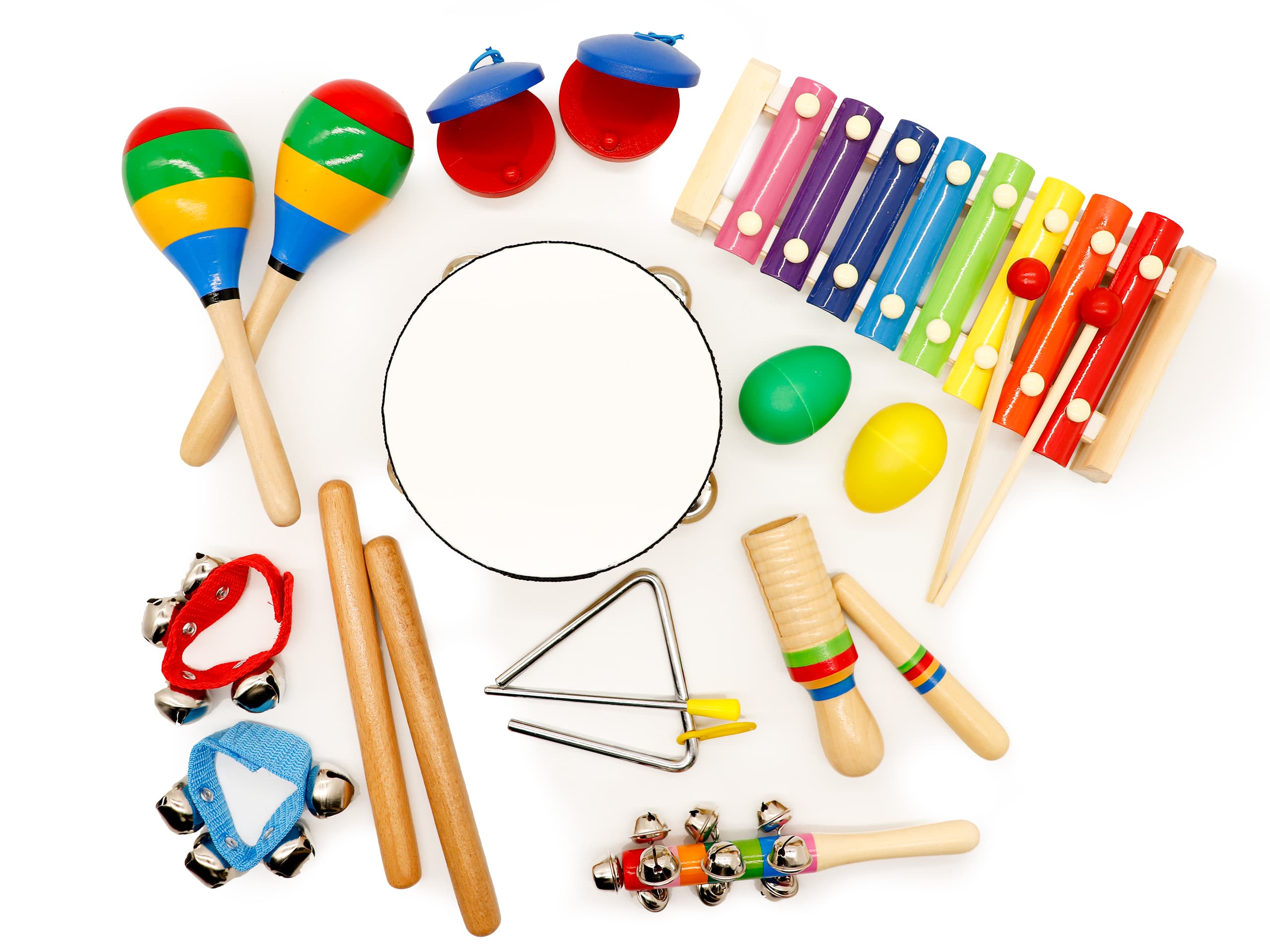 Zestaw muzyczny 10 instrumentów + plecak ecotoys