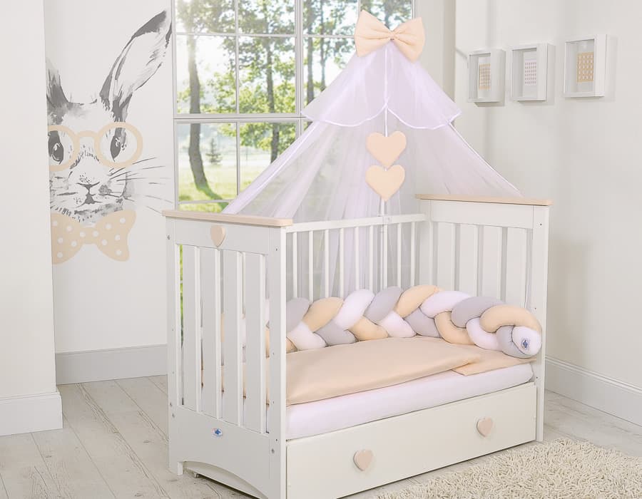 Moskitiera z szyfonu- biała