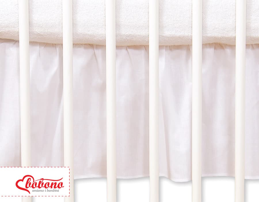 Falbanka maskująca 140x70cm- Wiszące serduszka białe