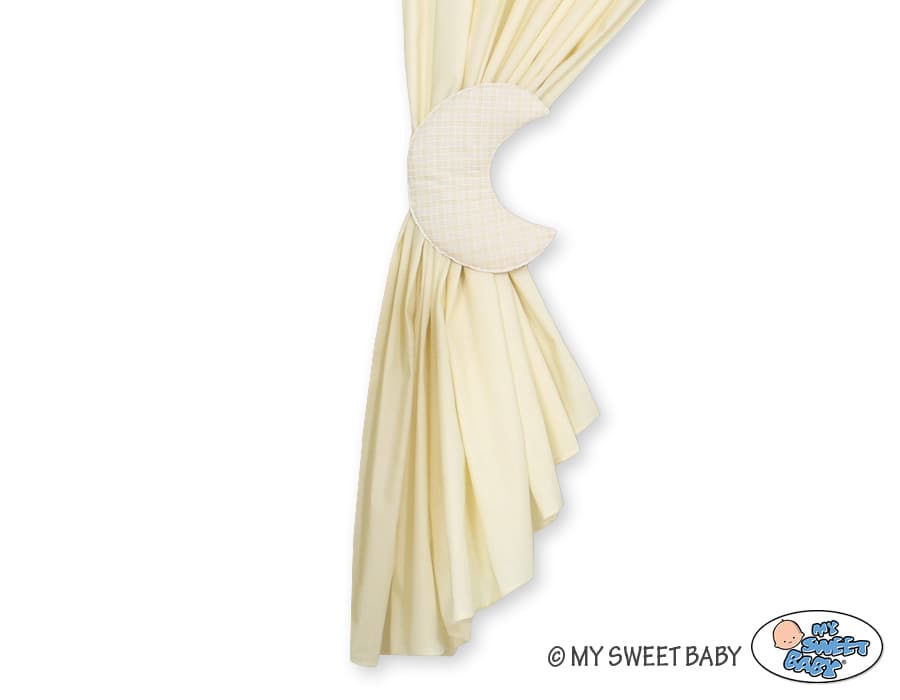 Zasłonki do pokoju dziecięcego- Dobranoc kremowe