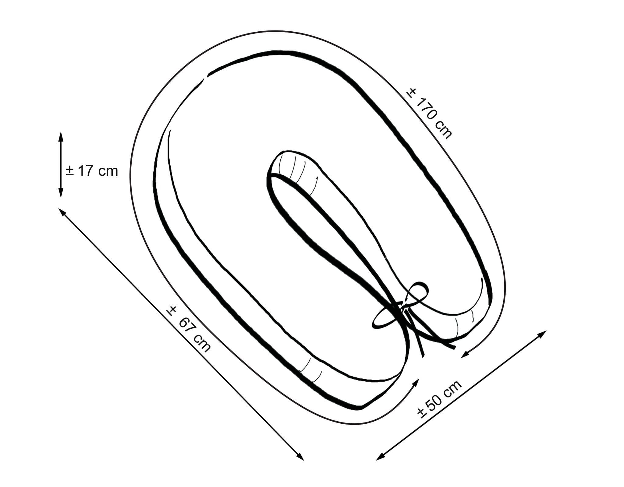 Poduszka ciążowa Longer- Gwiazdki szare na białym tle