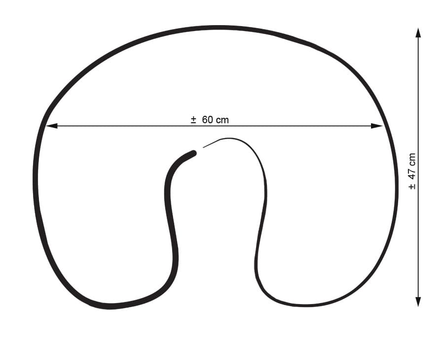 Poduszka do karmienia- Basic kratka niebieska