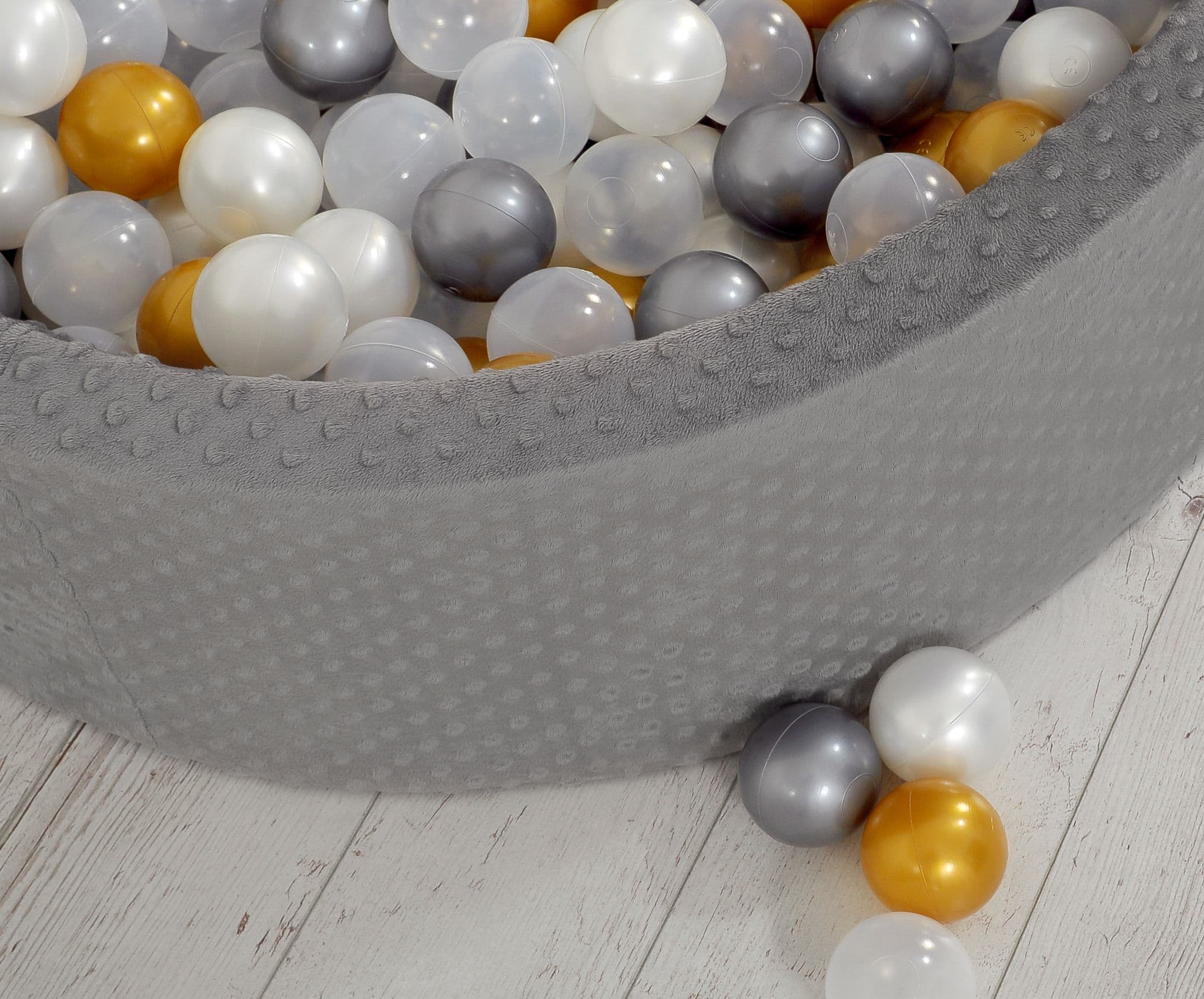 Plastikowe piłki do suchego basenu 50szt. - srebrny