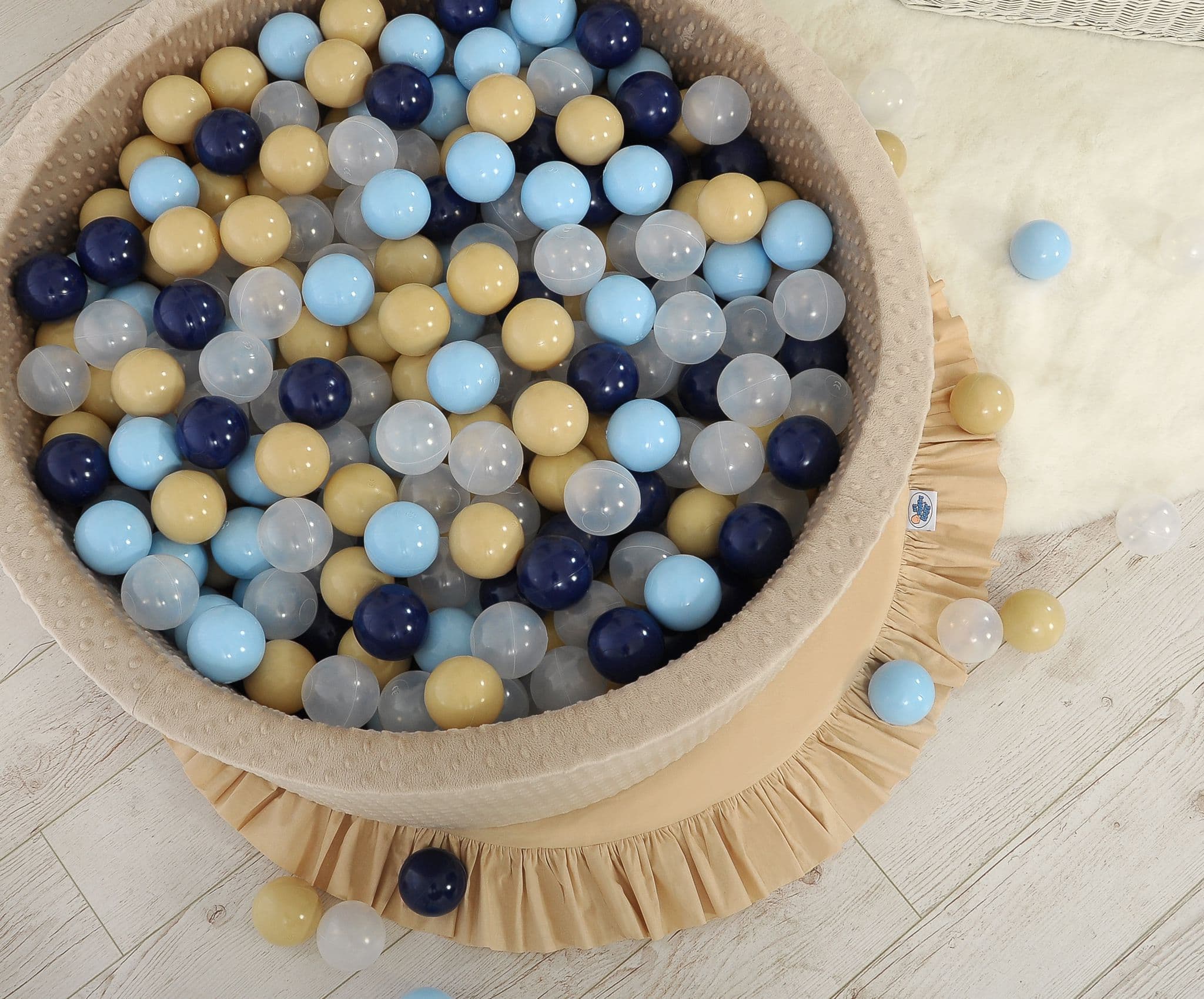 Plastikowe piłki do suchego basenu 50szt. - ciemny granatowy