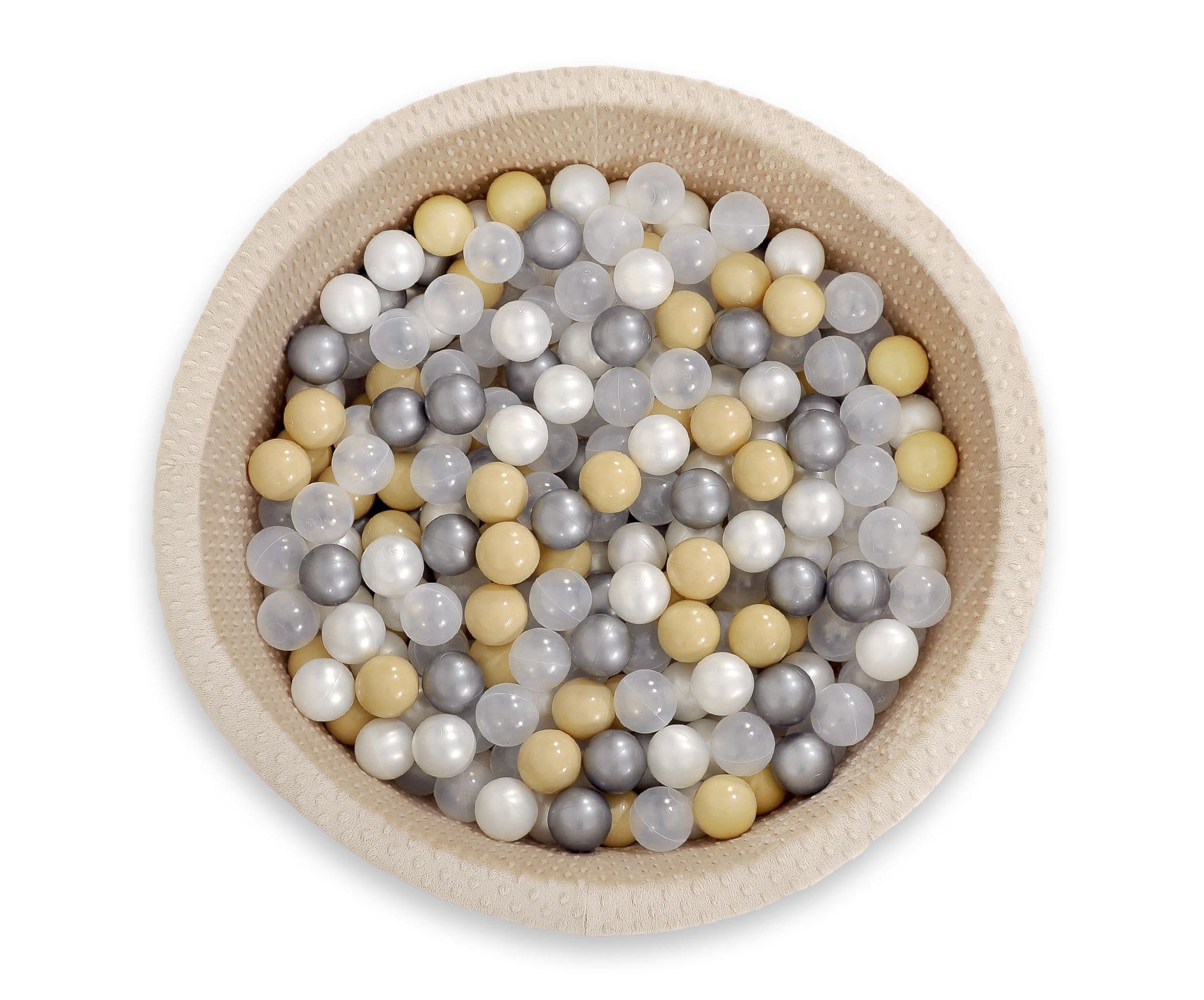 Plastikowe piłki do suchego basenu 50szt. - perłowe