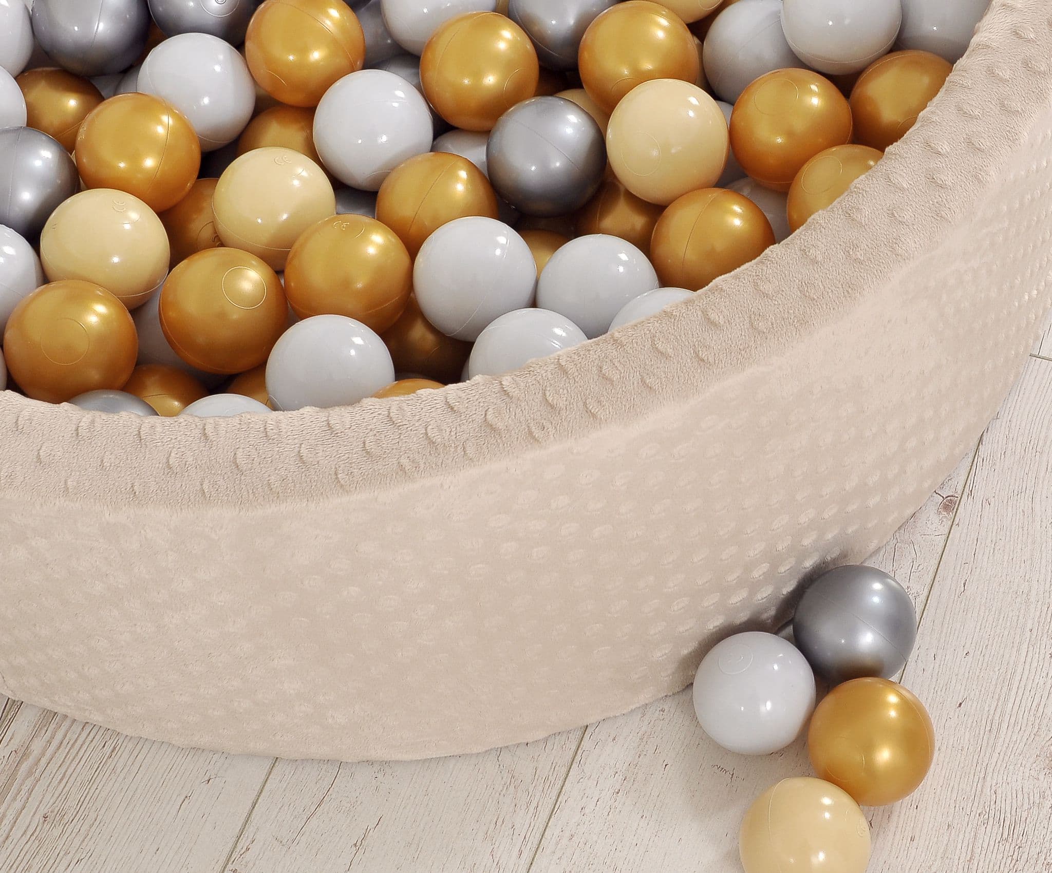 Plastikowe piłki do suchego basenu 50szt. - srebrny