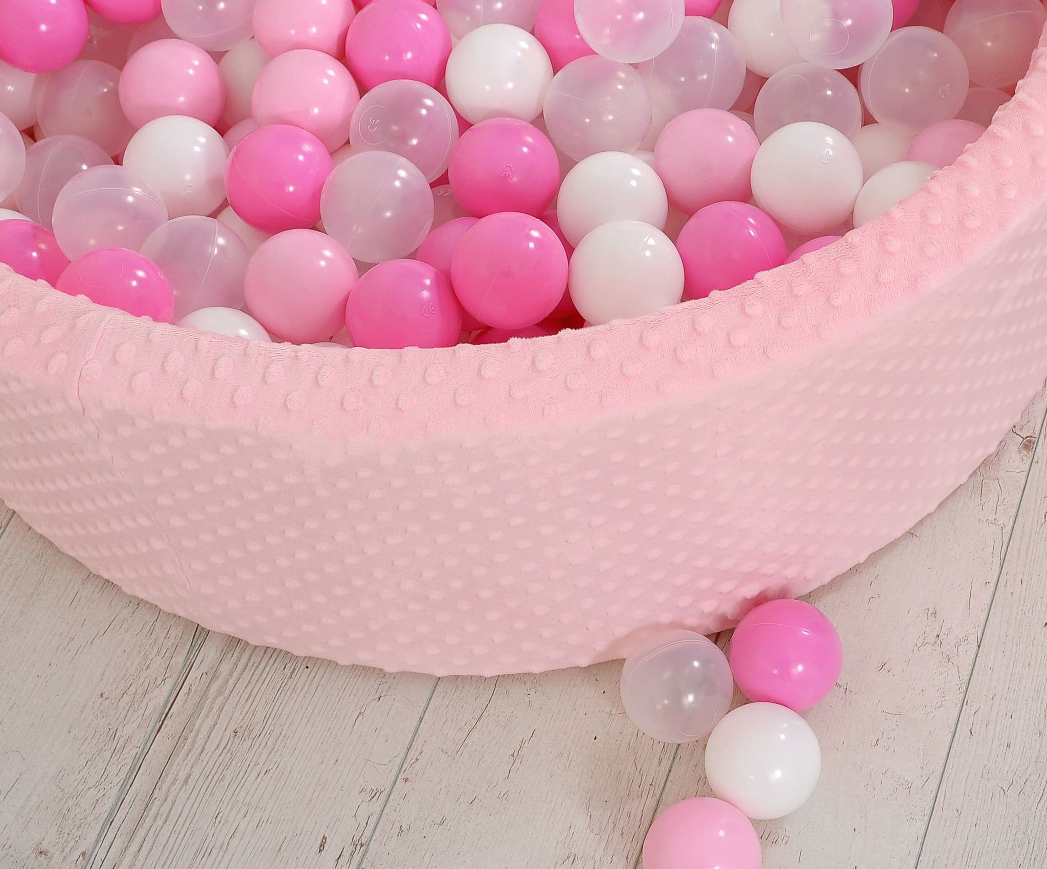 Plastikowe piłki do suchego basenu 50szt. - różowe