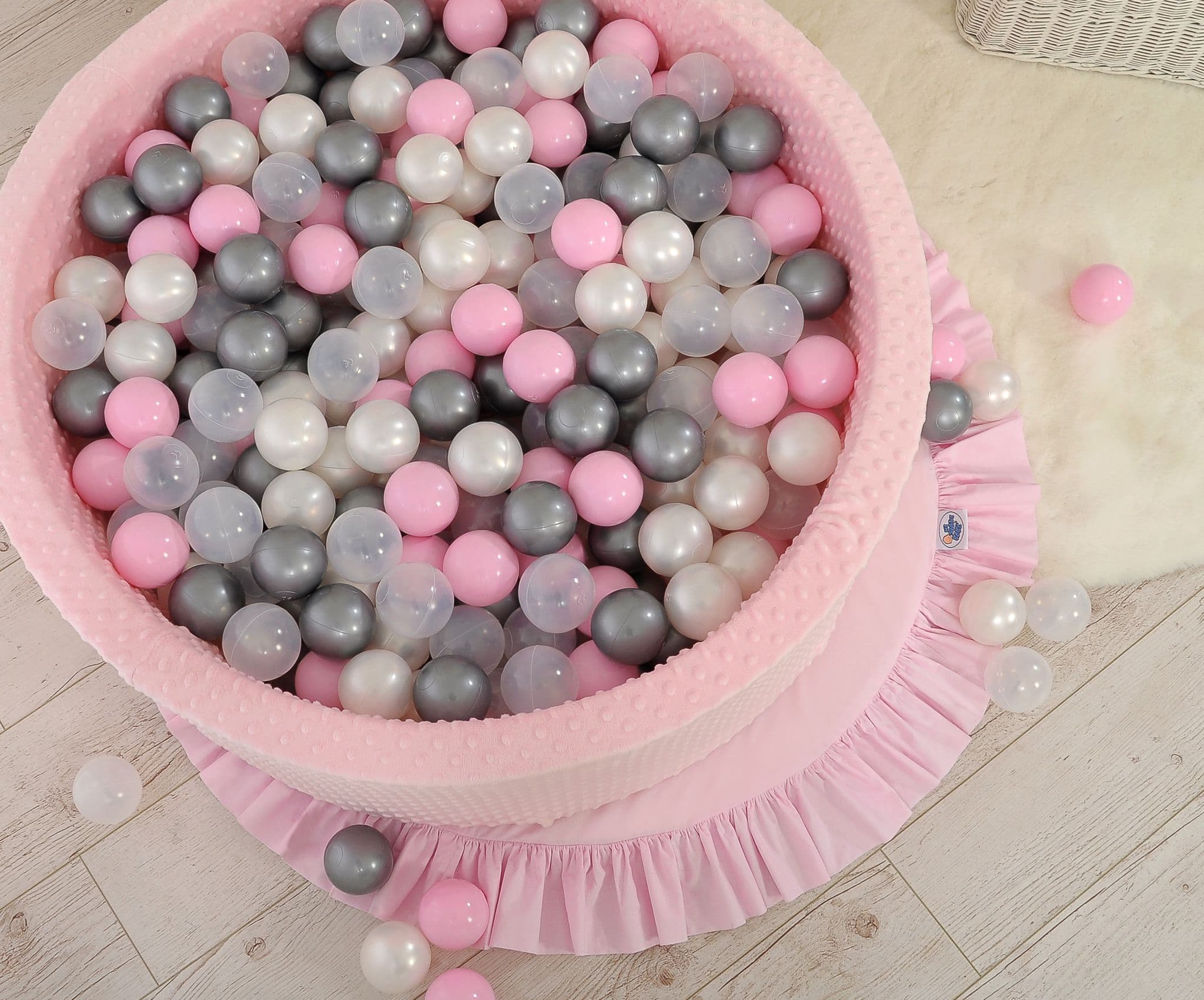 Plastikowe piłki do suchego basenu 50szt. - srebrny