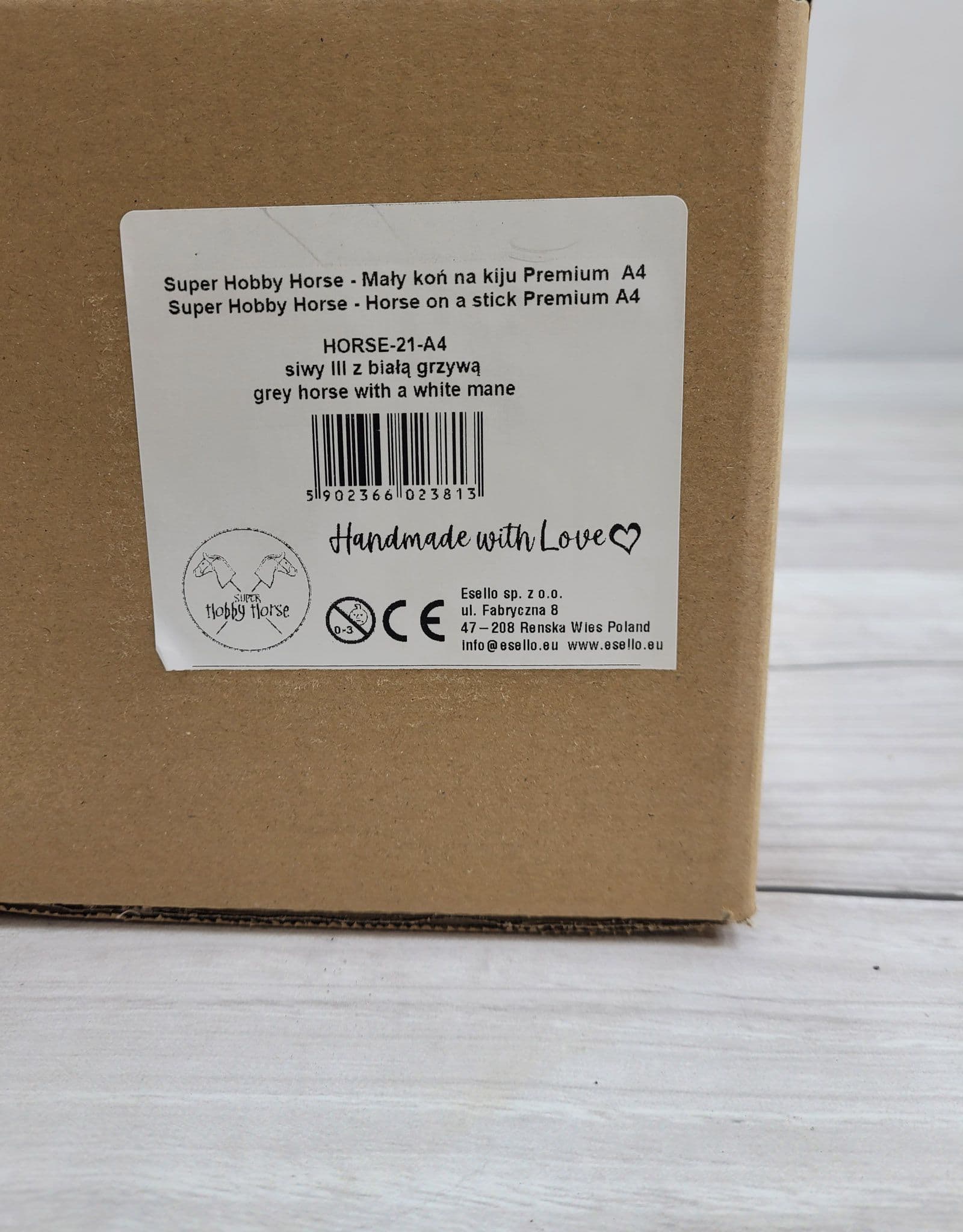 Hobby Horse Mały koń na kiju Premium - siwy III A4