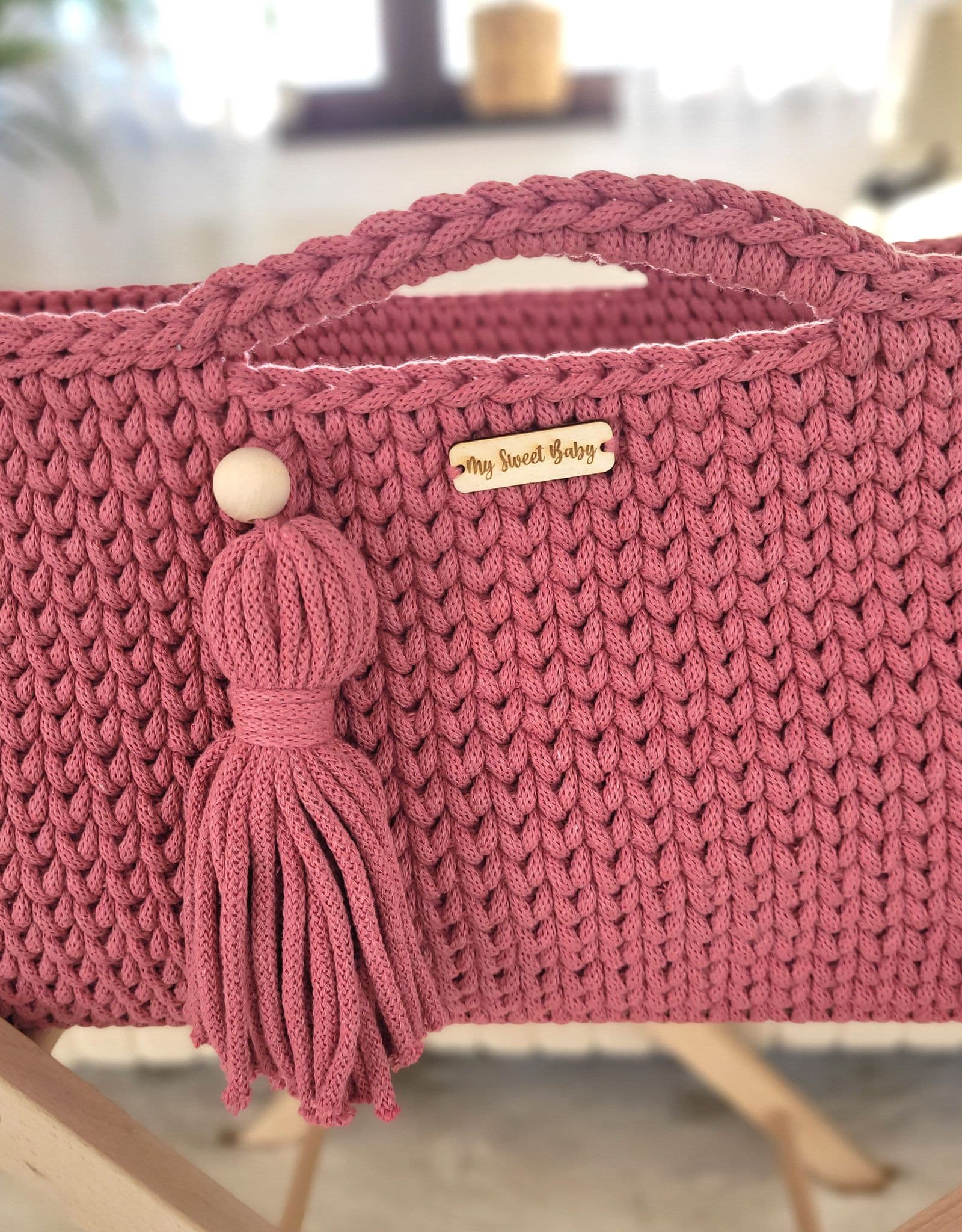 Kosz mojżesza boho handmade - blossom