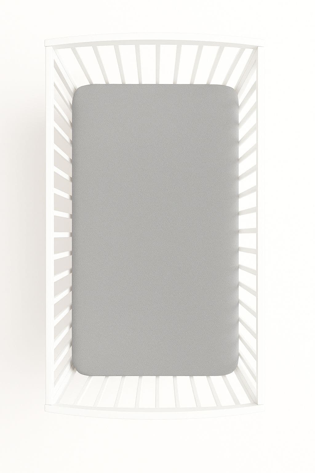 Przescieradło frotte do łóżeczka 120x60cm- szare