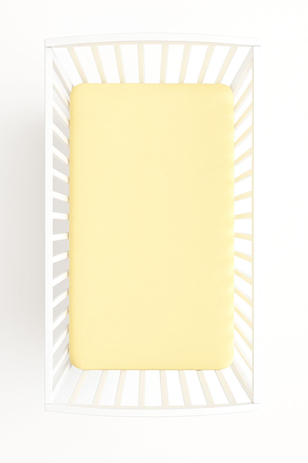 Prześcieradło frotte do łóżeczka 120x60cm- żółte