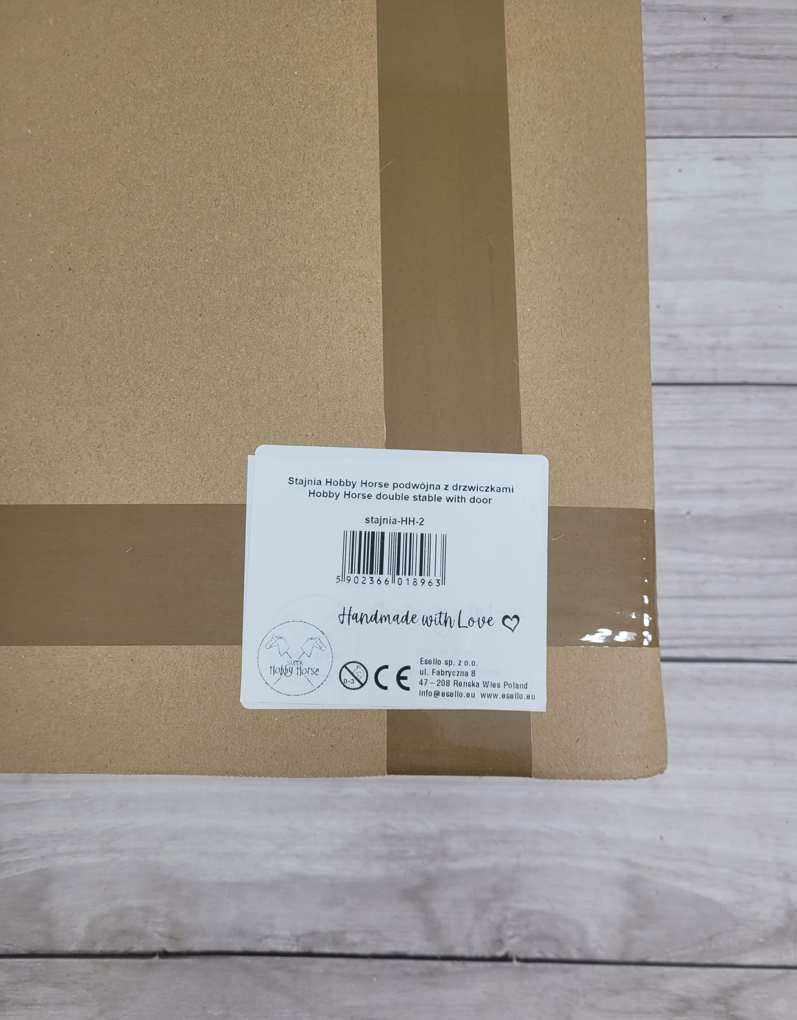 Duża podwójna stajnia Hobby Horse z drzwiczkami